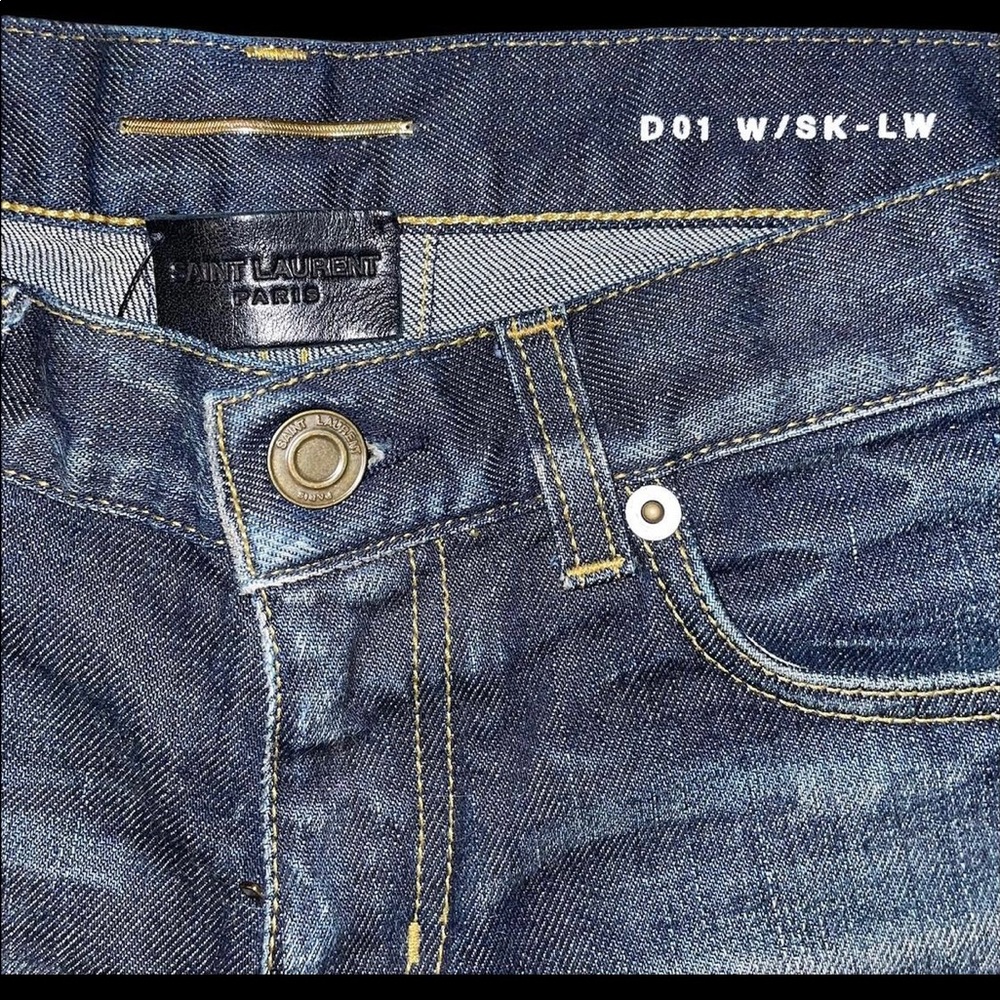 Yves Saint Laurent by Hedi Slimane blue denim
